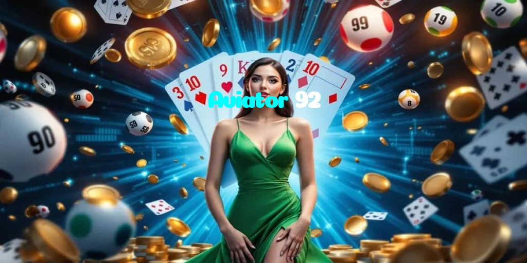 Aviator 92 casino presented on mobile device in Pakistan with slots and live games